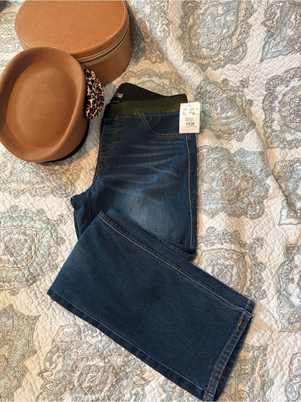 Maurices Dark Blue Straight-Leg Stretch Jeans